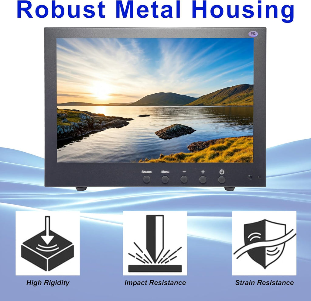 1stPV 10.1" Professional Security Monitor, 1080P, HDMI & 2xBNC in/Out