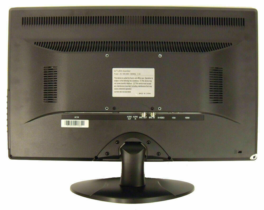 Security Monitor 19.5" 3D Comb-Filter LCD LED 1080P HDMI VGA BNC Input