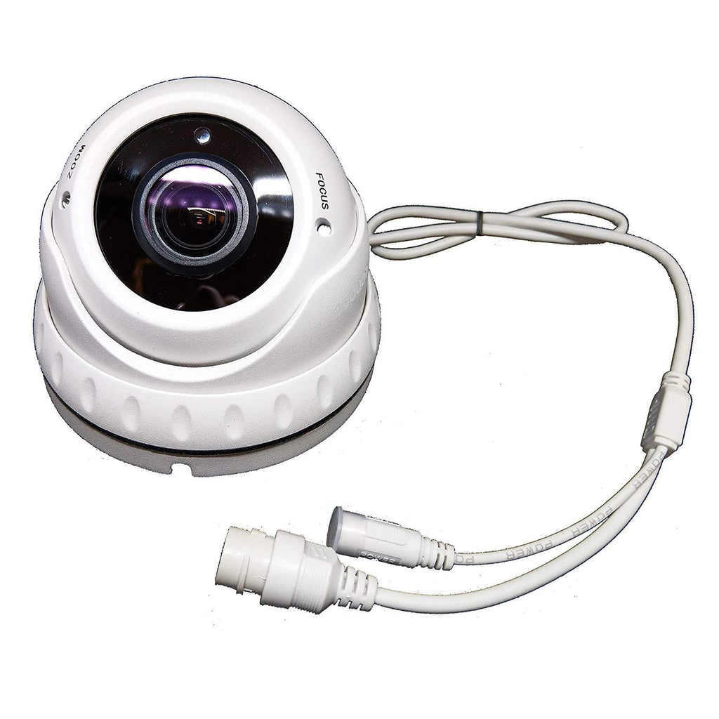 [1PV-2812IPDC2] 1stPV 2.8-12mm WideAngle Lens PoE IP Dome Outdoor Surveillance Camera, 1080P Full HD, 2MP 4in1 (TVI/AHD/CVI/CVBS), Smart IR Tech, Onvif IR Night Vision, Metal, White, TEL Live Local Service