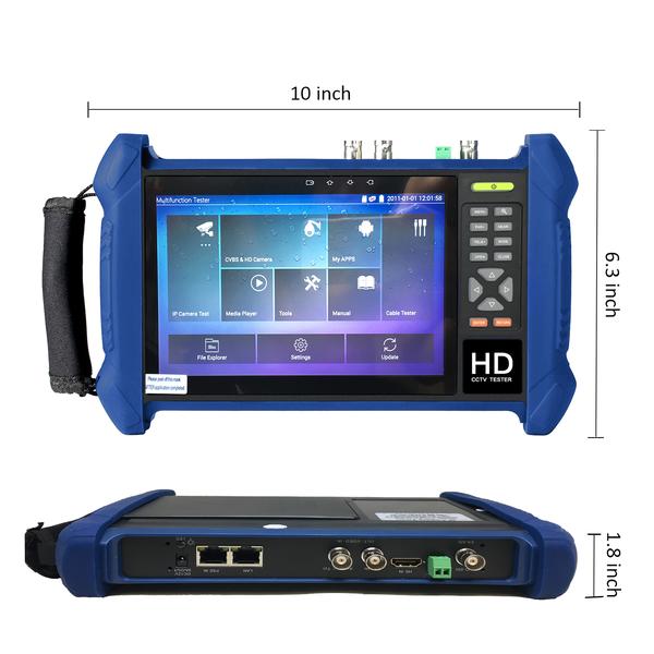 1stPV Tester Monitor 7inch 8MP 7in1 3840x2160 for IP, Standard Analog CVBS TVI/AHD/CVI